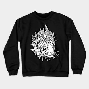 Tiger Wisp - Black Linework Version Crewneck Sweatshirt